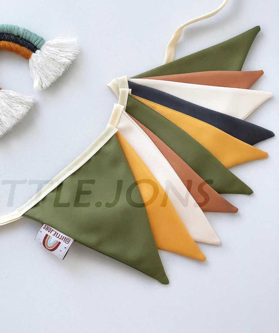 ریسه 10 تکه مثلثی سبز زیتونی