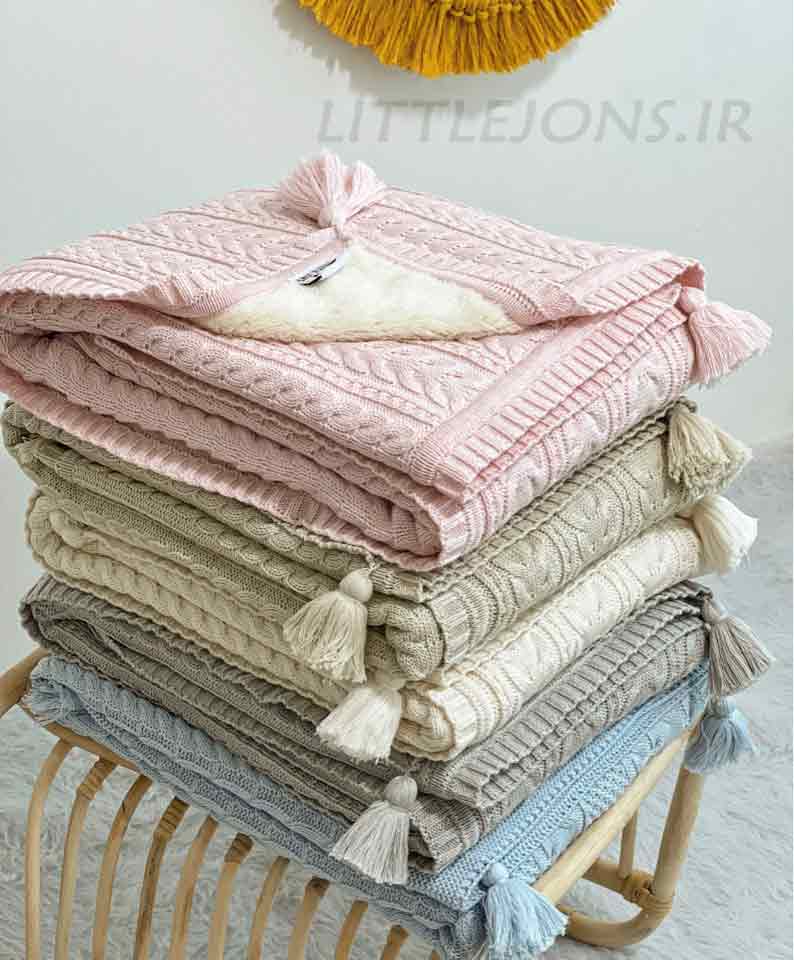 پتوی بافت خزدار زمستانه