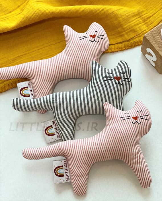 عروسک پیشی راه راه طرح ایکیا