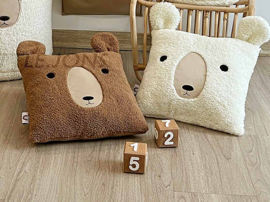 کوسن مربع تدی پوزه نسکافه