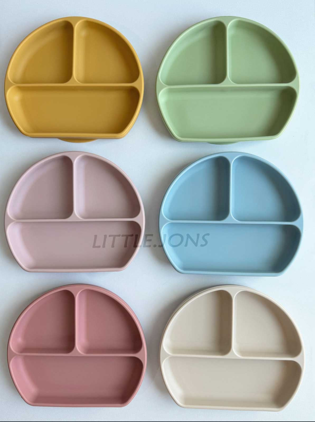 بشقاب ۳ قسمتی نیم دایره درب دار