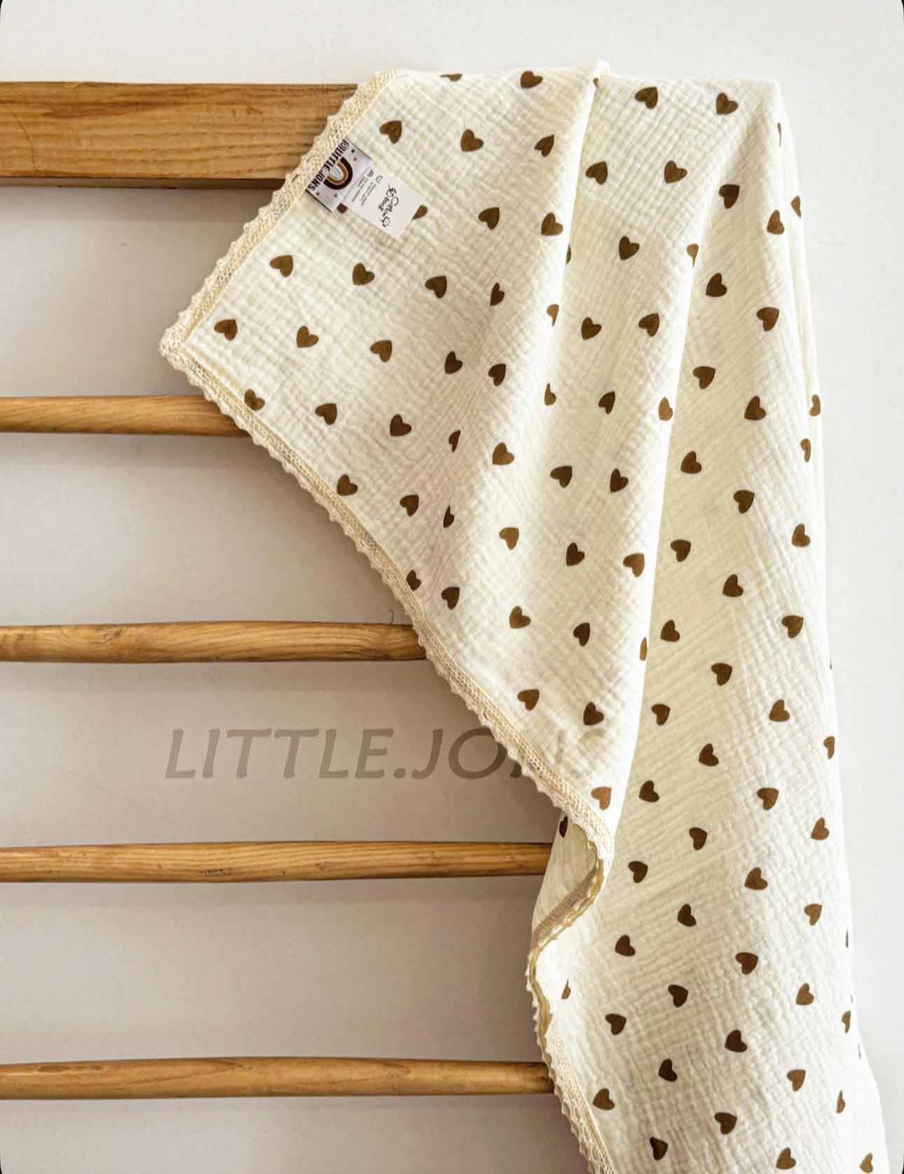 روانداز موسلین قلبی